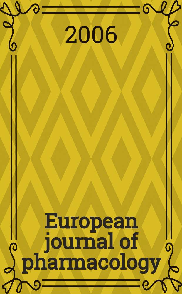 European journal of pharmacology : An intern. j. Vol.545, №1 : Neurodegenerative disorders: from novel pathogenic mechanisms towards a better treatment