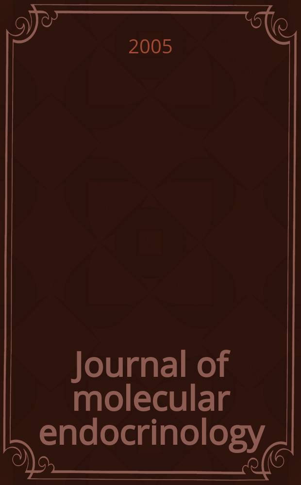 Journal of molecular endocrinology : A journal of the Society for endocrinology. Vol.35, №2