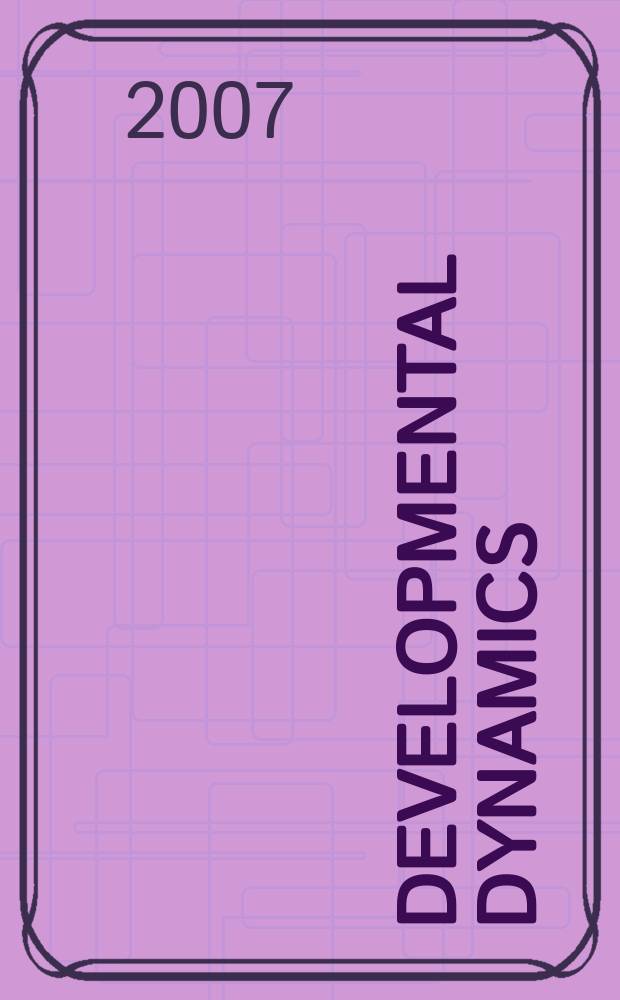 Developmental dynamics : An offic. publ. of the Amer. assoc. of anatomists (Formely The Amer. j. of anatomy). Vol. 236, № 1 : Enteric nervous system special focus