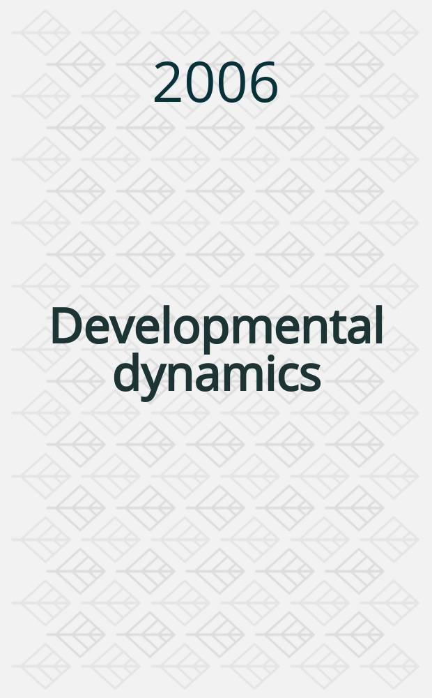 Developmental dynamics : An offic. publ. of the Amer. assoc. of anatomists (Formely The Amer. j. of anatomy). Vol.235, №7