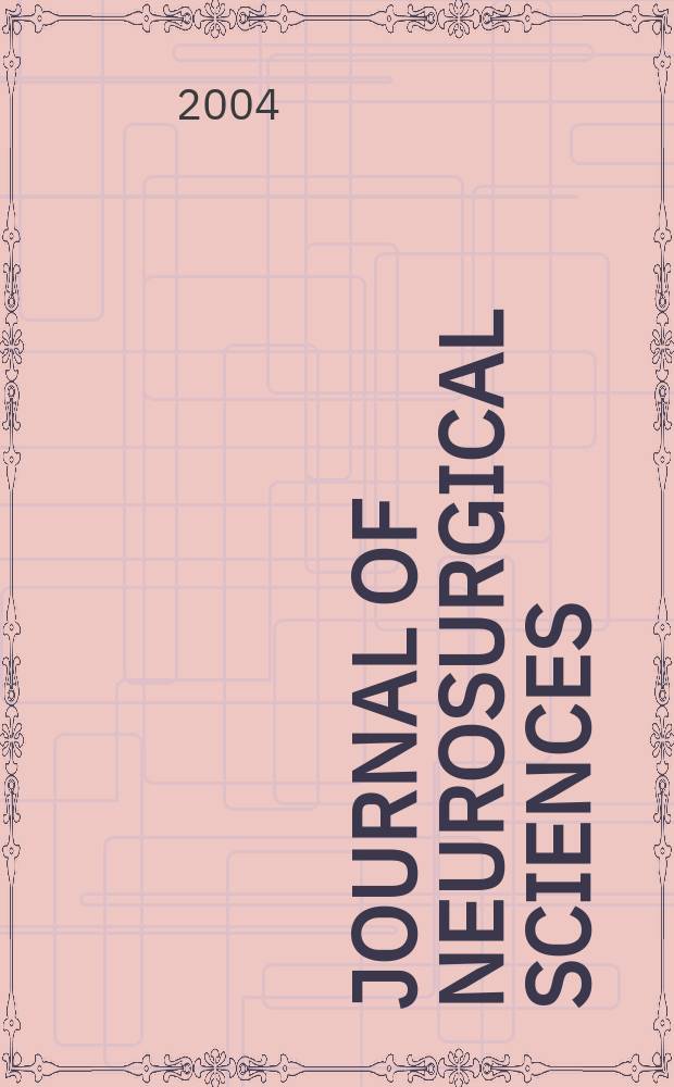 Journal of neurosurgical sciences : The official journal of the Italian society of neurosurgery. Vol.48, № 1