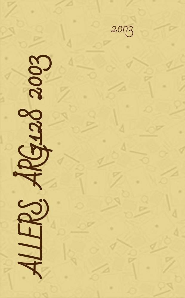 Allers. Årg.128 2003/2004, №1