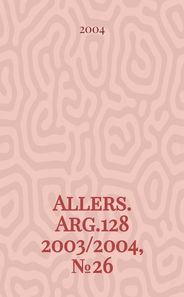 Allers. Arg.128 2003/2004, № 26