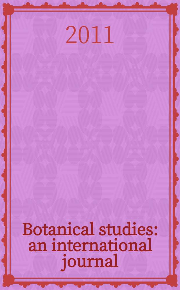 Botanical studies : an international journal (formely Botanical bulletin of Academia sinica). Vol. 52, №2
