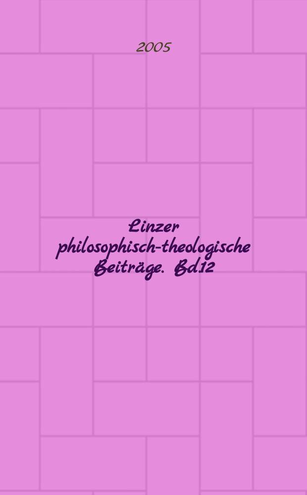 Linzer philosophisch-theologische Beiträge. Bd.12 : Religion und Ästhetik bei Ingmar Bergman und Luis Buñuel = Религия и эстетика Ингмара Бергмана и Луиса Бюнюэля