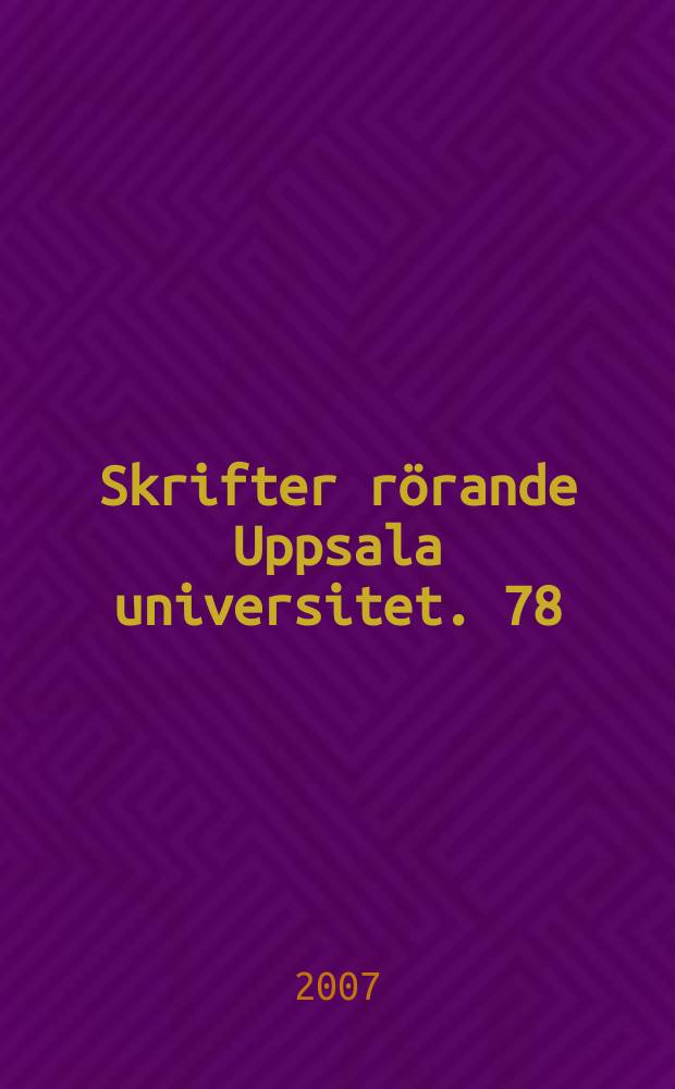 Skrifter rörande Uppsala universitet. 78 : Inception of quantum chemistry at Uppsala