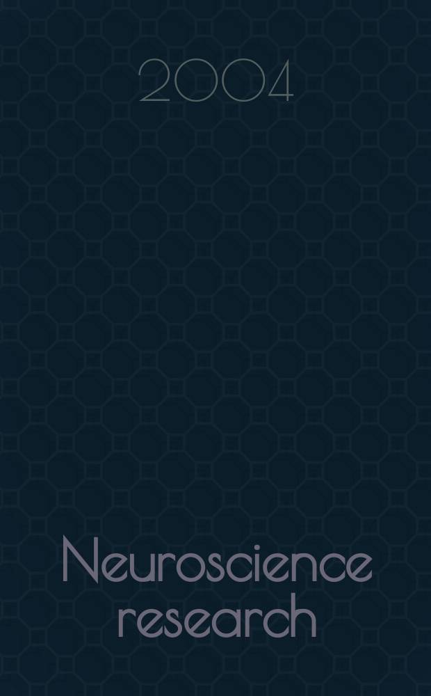 Neuroscience research : The offic. j. of the Japan neuroscience soc. Vol. 49, № 3