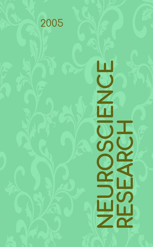 Neuroscience research : The offic. j. of the Japan neuroscience soc. Vol. 51, № 3