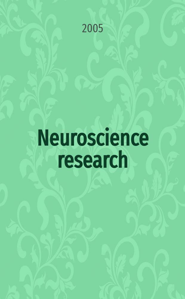 Neuroscience research : The offic. j. of the Japan neuroscience soc. Vol. 52, № 3