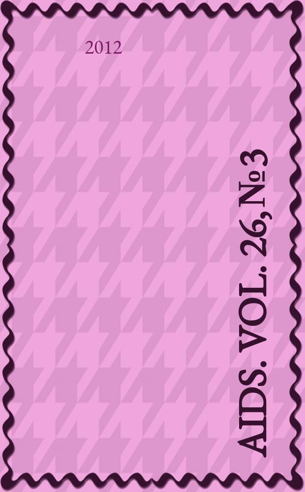 AIDS. Vol. 26, № 3