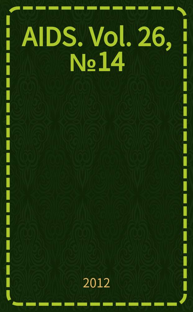 AIDS. Vol. 26, № 14