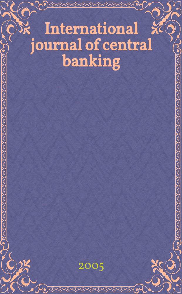 International journal of central banking : IJCB. Vol.1, N 2