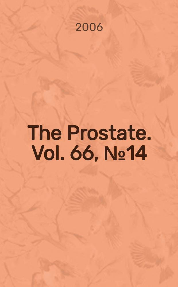 The Prostate. Vol. 66, № 14