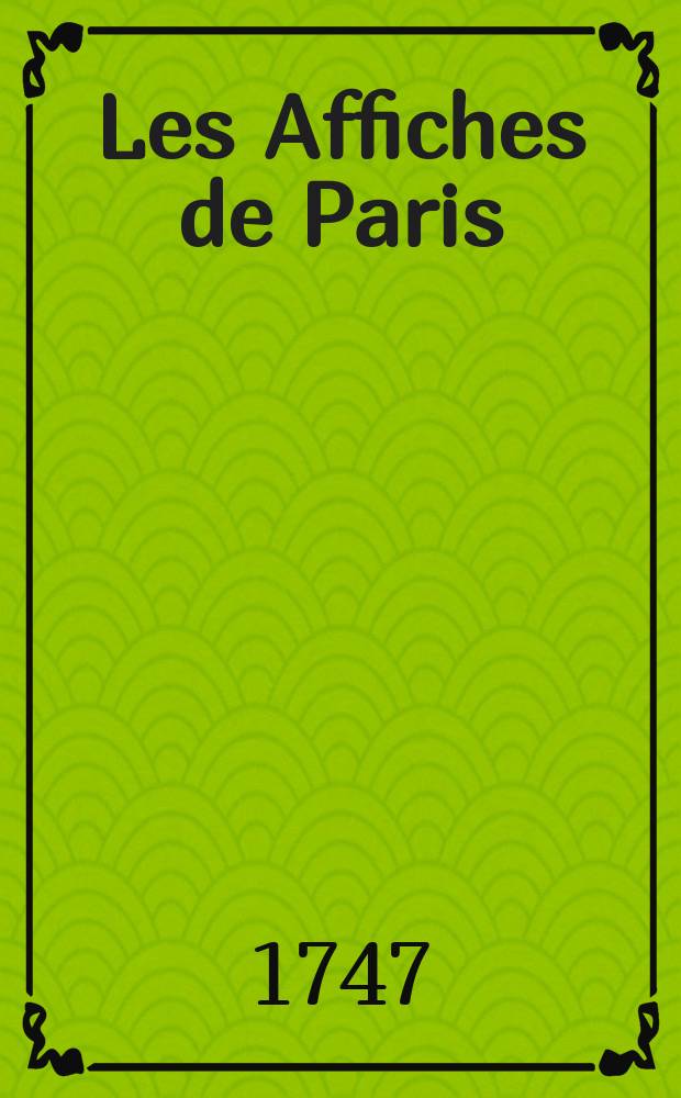 Les Affiches de Paris