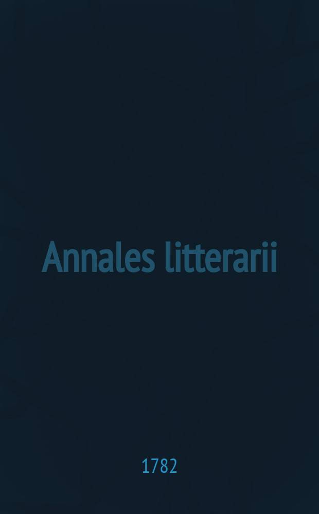 Annales litterarii