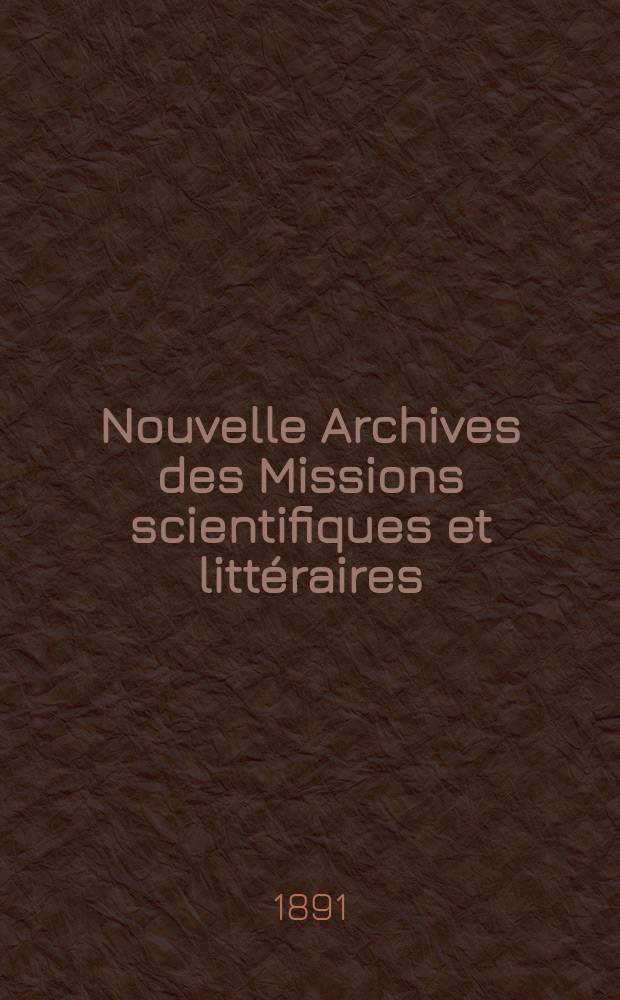 Nouvelle Archives des Missions scientifiques et littéraires