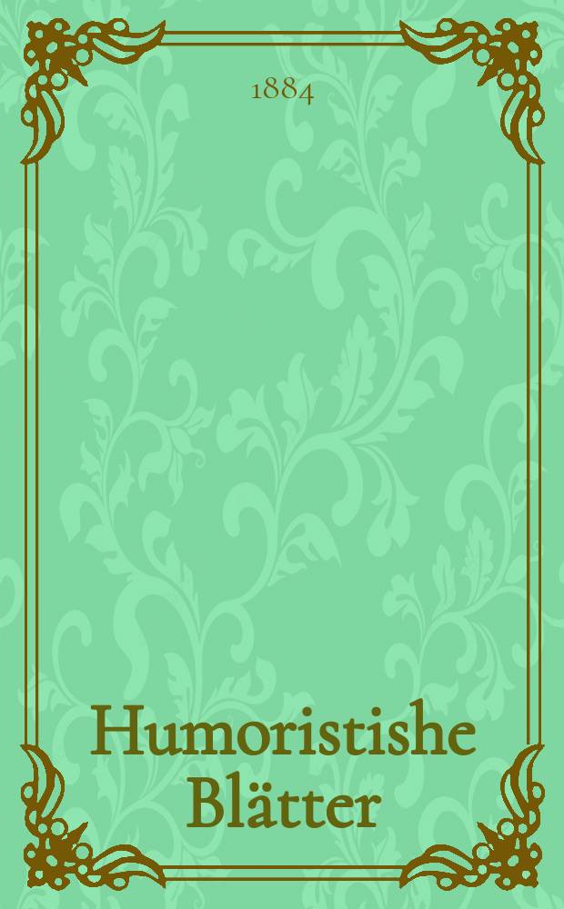 Humoristishe Bl&auml;tter