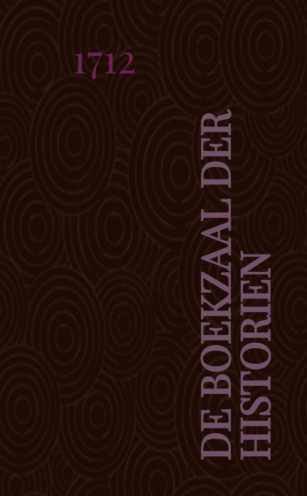 De Boekzaal der historien