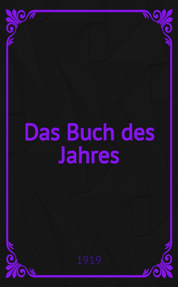 Das Buch des Jahres