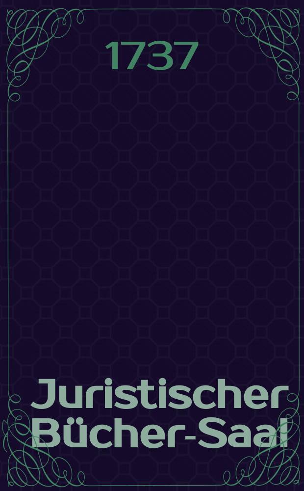 Juristischer Bücher-Saal