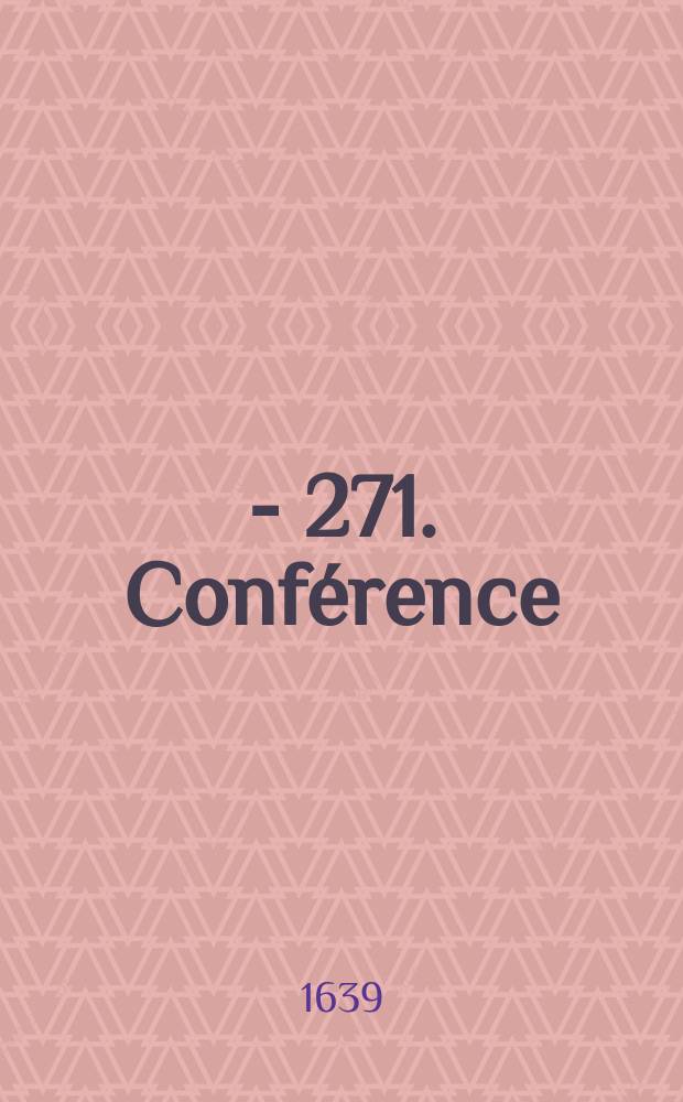 186 - 271. Conférence
