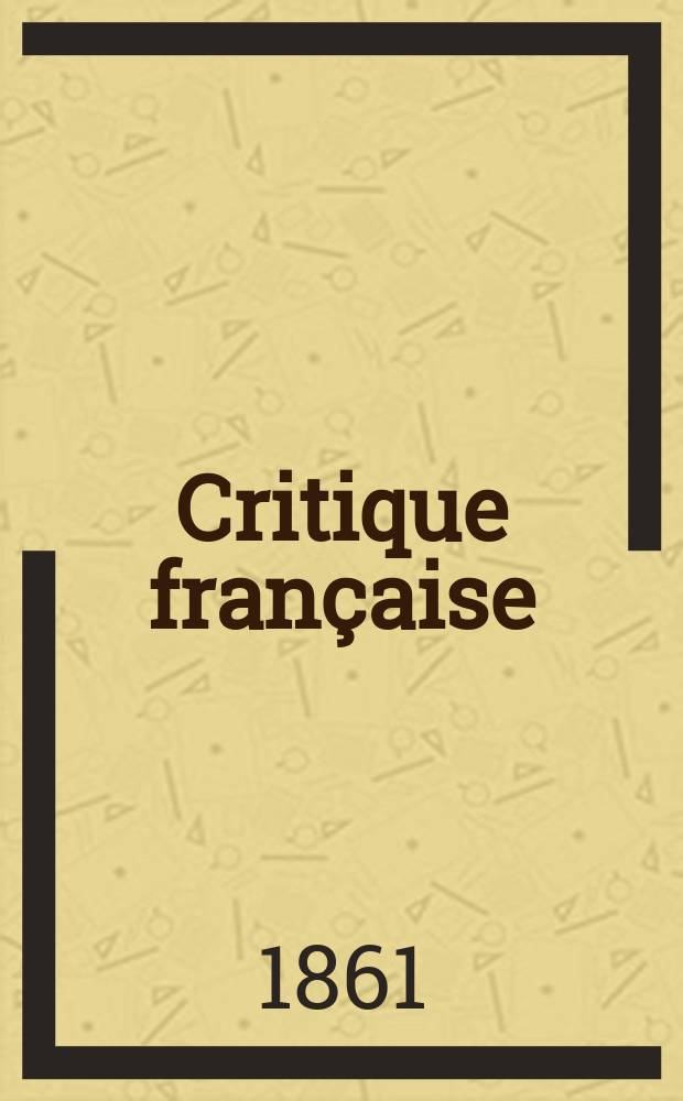 Critique française
