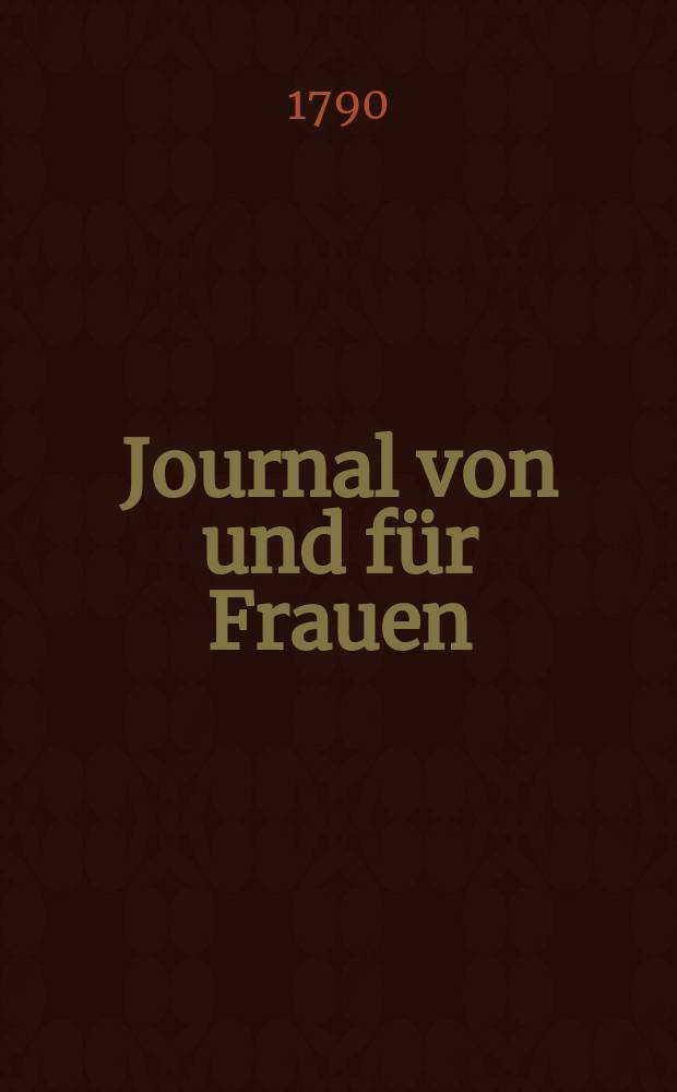 Journal von und f&uuml;r Frauen