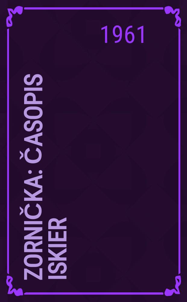 Zornička : Časopis iskier