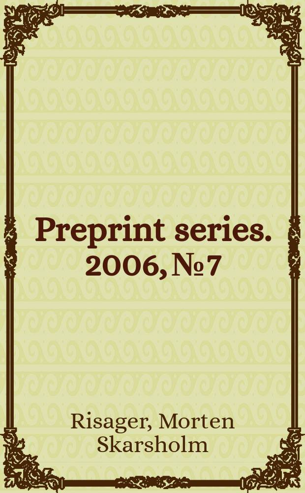 Preprint series. 2006, № 7 : On pairs of prime geodesics with fixed homology difference