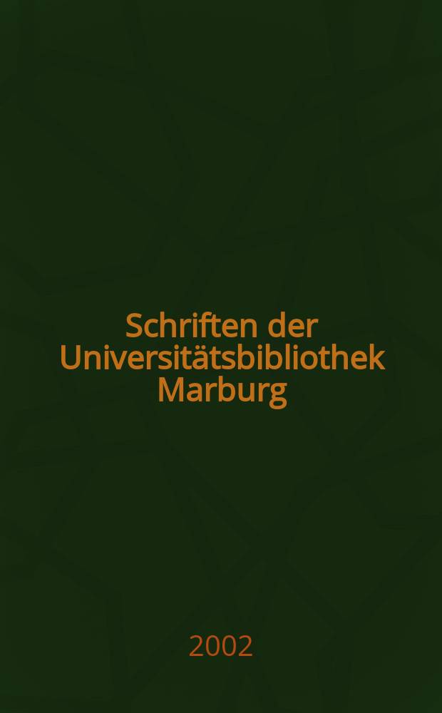Schriften der Universitätsbibliothek Marburg : Writing Canadians = Канадская литература