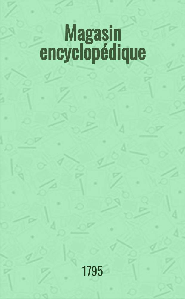Magasin encyclopédique