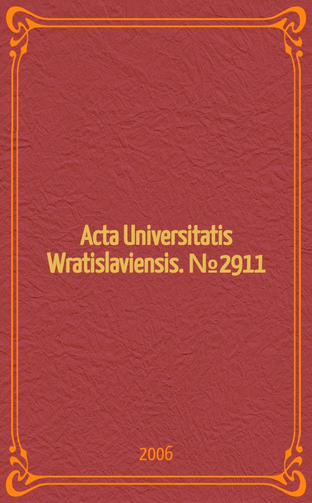 Acta Universitatis Wratislaviensis. № 2911 : W kręgu secesji ukraińskiej = В кругу украинского раскола