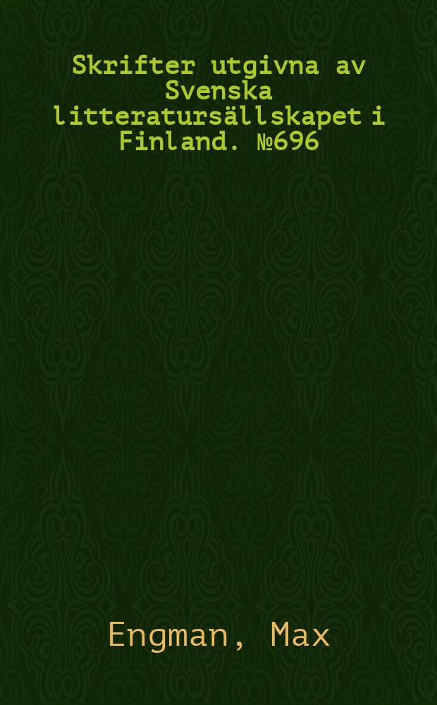 Skrifter utgivna av Svenska litteraturs&auml;llskapet i Finland. № 696 : Gr&auml;nsfall = Закрытие границы: обмен и движение к границе по Карельскому перешейку