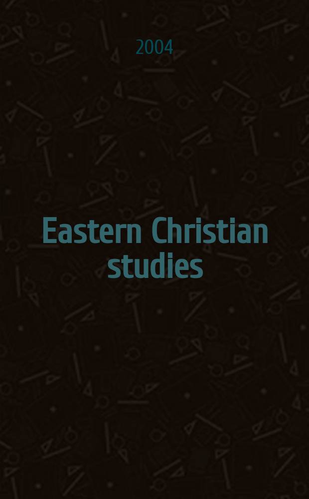 Eastern Christian studies : a series of the Institute of eastern Christian studies. Vol. 4 : Palaeobyzantine notations