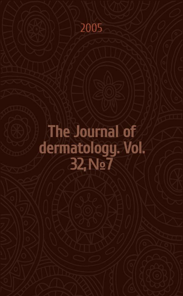 The Journal of dermatology. Vol. 32, № 7