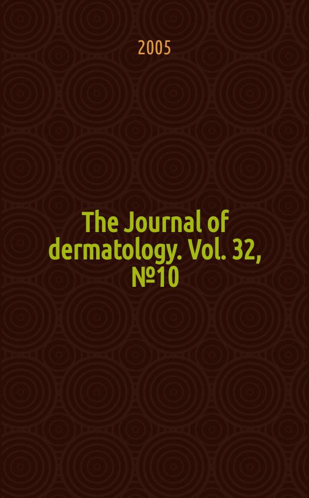 The Journal of dermatology. Vol. 32, № 10