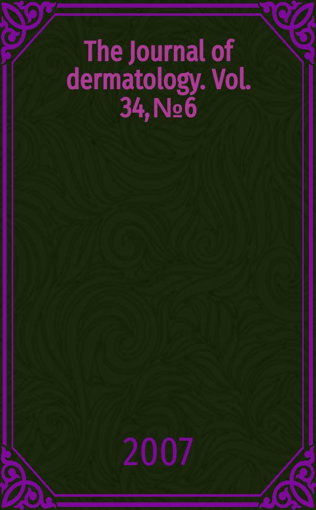 The Journal of dermatology. Vol. 34, № 6