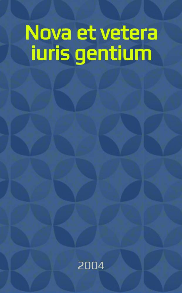 Nova et vetera iuris gentium : Publications of the Inst. for international law of the Univ. of Utrecht. № 23 : Governance and international legal theory = Управление и международная правовая теория