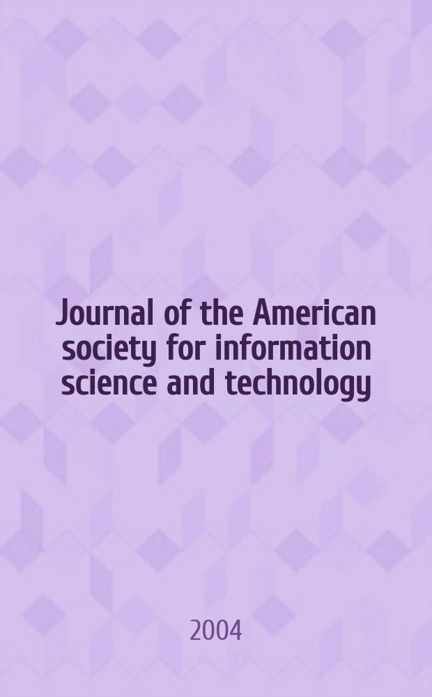 Journal of the American society for information science and technology : JASIST. Vol.55, № 1