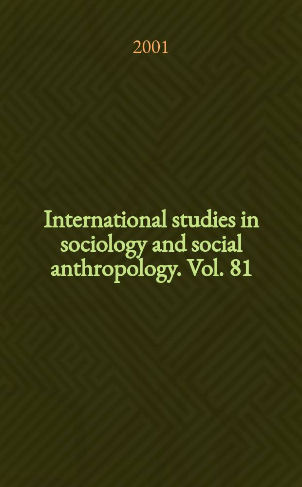 International studies in sociology and social anthropology. Vol. 81 : A decade of democracy in Africa = Десятилетие демократии в Африке
