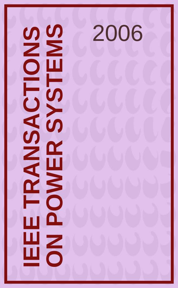 IEEE Transactions on power systems : A publ. of the Power engineering soc. Vol. 21, № 1