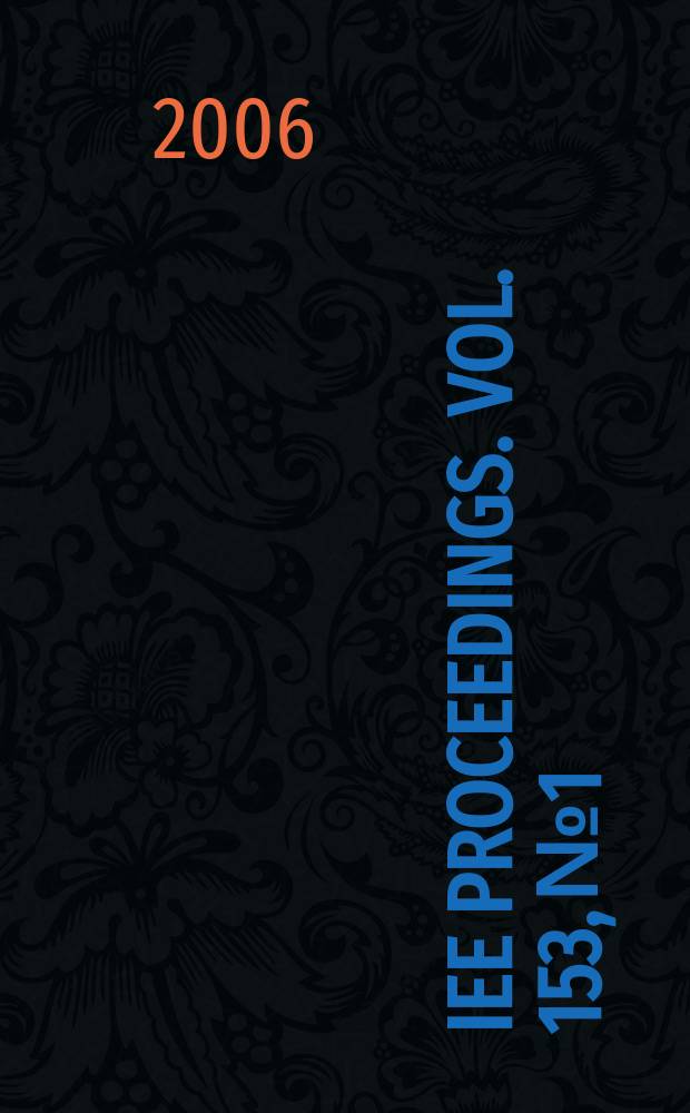 IEE proceedings. Vol. 153, № 1