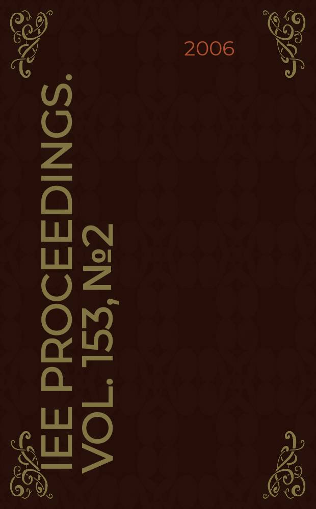 IEE proceedings. Vol. 153, № 2