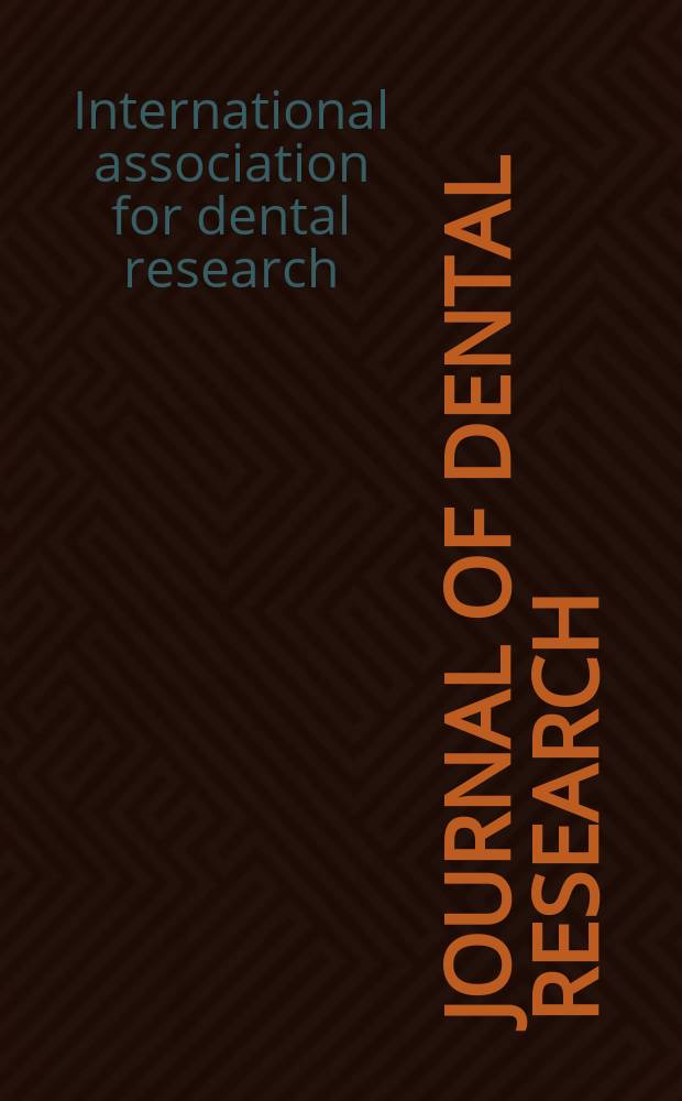 Journal of dental research : Off. publ. of the Intern. ass. for dental research. 1996 к Vol. 75, spec. iss. : 74th General session and exhibition of the International association for dental research