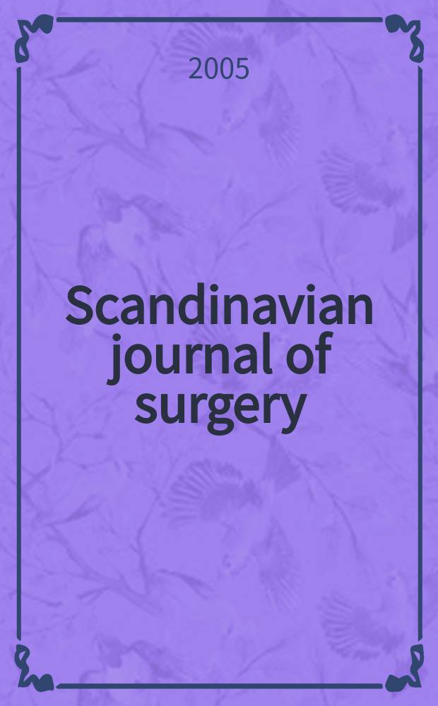 Scandinavian journal of surgery : SJS Offic. organ for the Finn. surgical soc. a. the Scand. surgical soc. Vol.94, №2