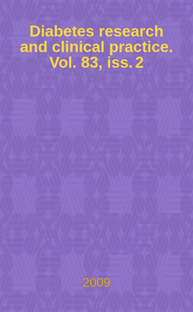 Diabetes research and clinical practice. Vol. 83, iss. 2