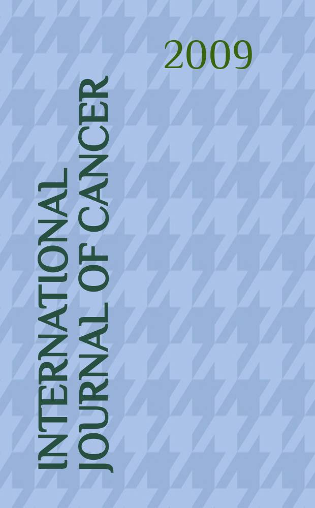 International journal of cancer : Publ. of the International union against cancer. Vol. 124, № 6