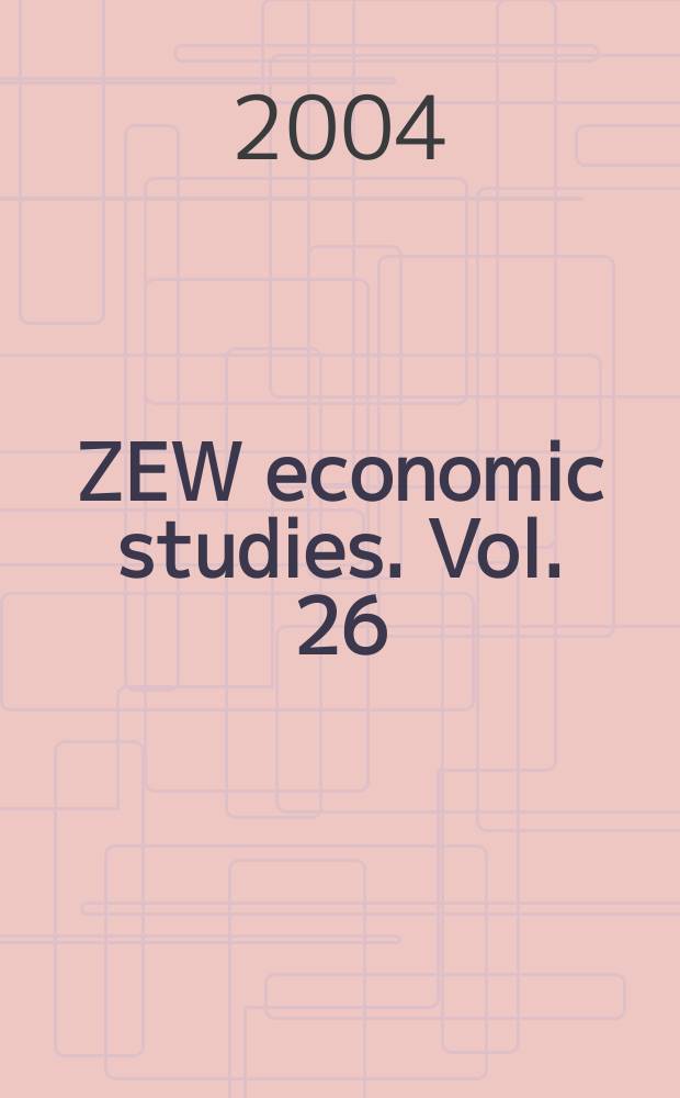 ZEW economic studies. Vol. 26 : Climate change policy and global trade = Политика международной торговли