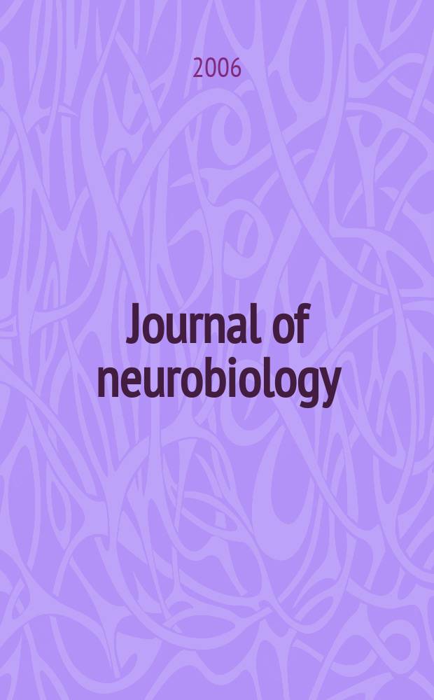 Journal of neurobiology : An intern. journal. Vol. 66, № 11