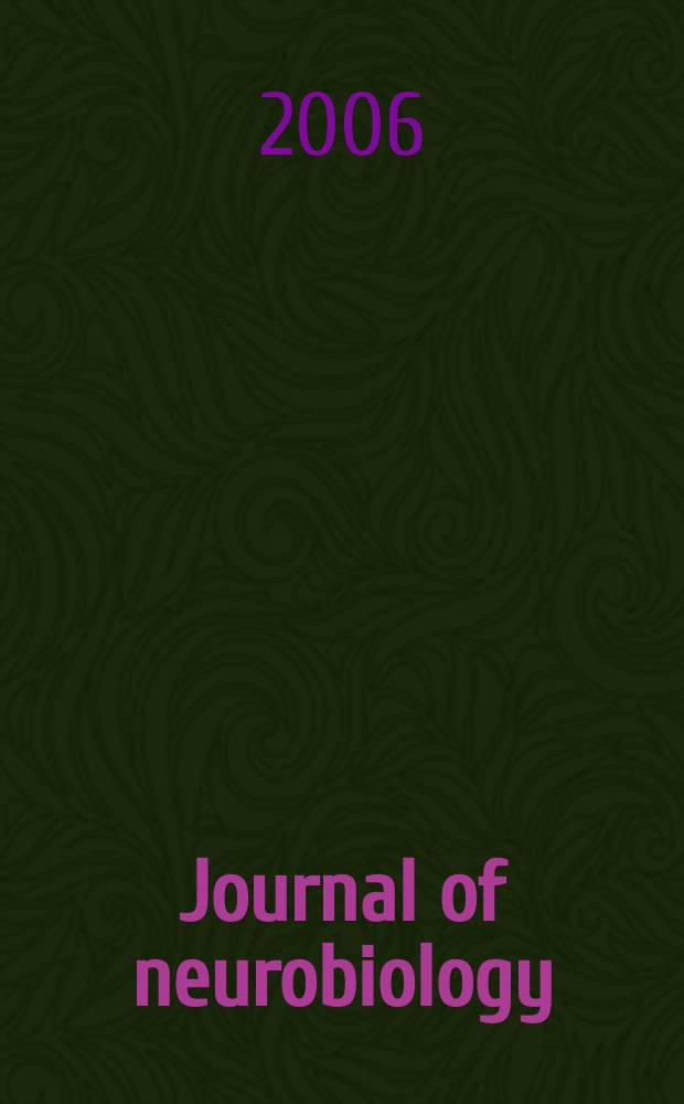 Journal of neurobiology : An intern. journal. Vol. 66, № 12